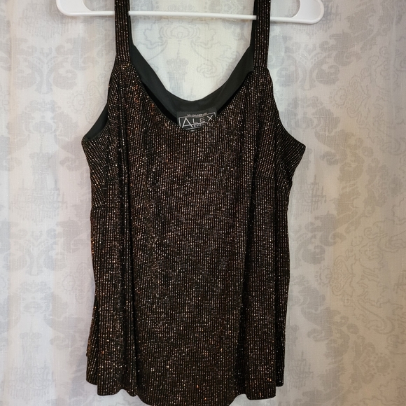 Alex Evening Glimmer Sleeveless Top Size 18W - Picture 3 of 9